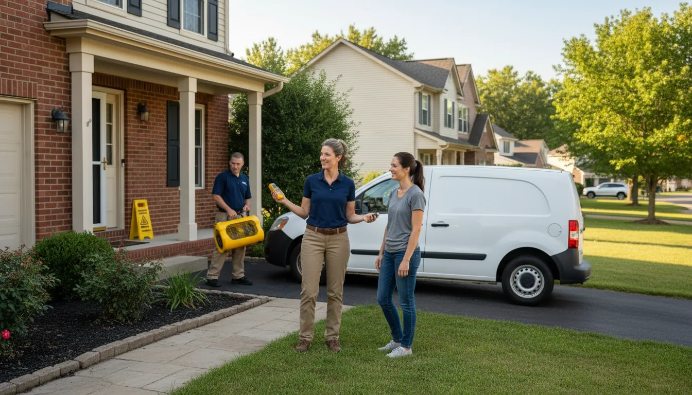 Water restoration image for Dehumidification And Cleanup Services in High View, WV